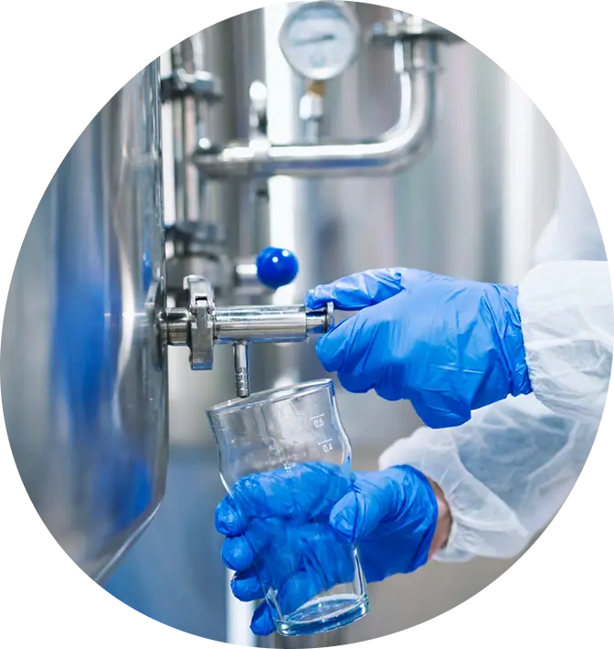 Customer reviewing water test results with Water Pure Texas expert