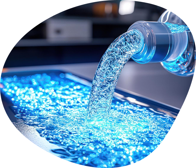 Close-up of fresh flowing water symbolizing access to clean water in underserved communities